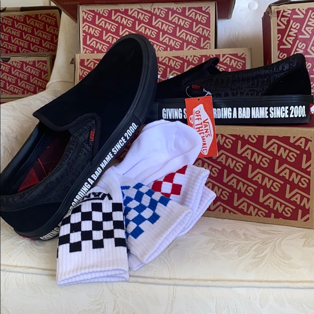 Vans Baker Skate shoes and socks